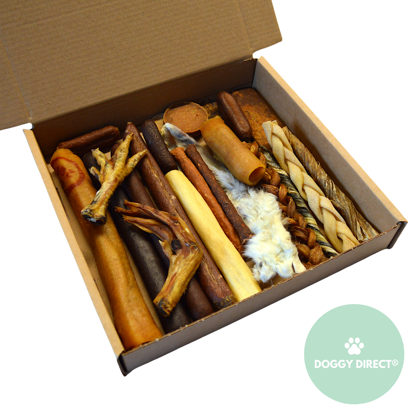 Doggy Direct® Natural Dog Treats & Chews Variety Box