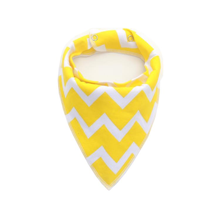 Doggy Direct 'Zig Zag Yellow' Dog Bandana with Pop Buttons