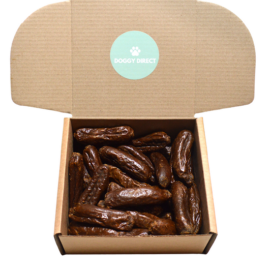 Doggy Direct Gourmet Beef & Garlic Sausages - Natural Treats for Dogs - 500g & 1kg Boxes