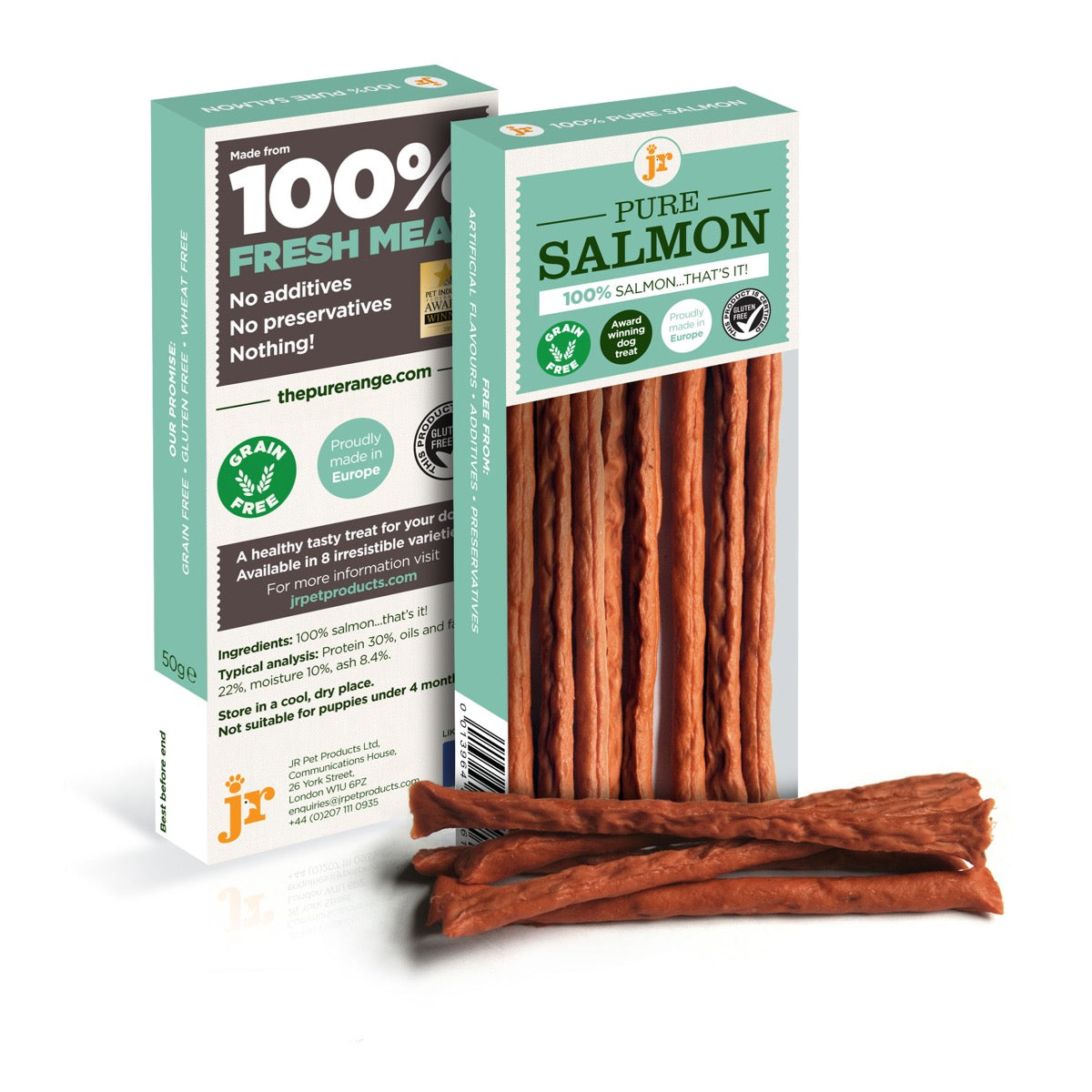 JR Pure Salmon - Meat Sticks for Dogs 50g