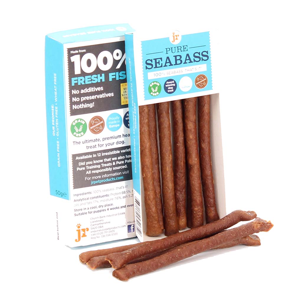 JR Pure Seabass - Meat Sticks for Dogs 50g