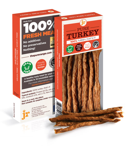 JR Pure Turkey - Meat Sticks for Dogs 50g